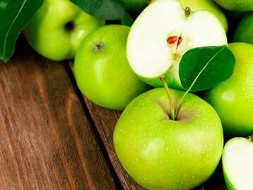 Apples for a fasting day during the exacerbation of psoriasis